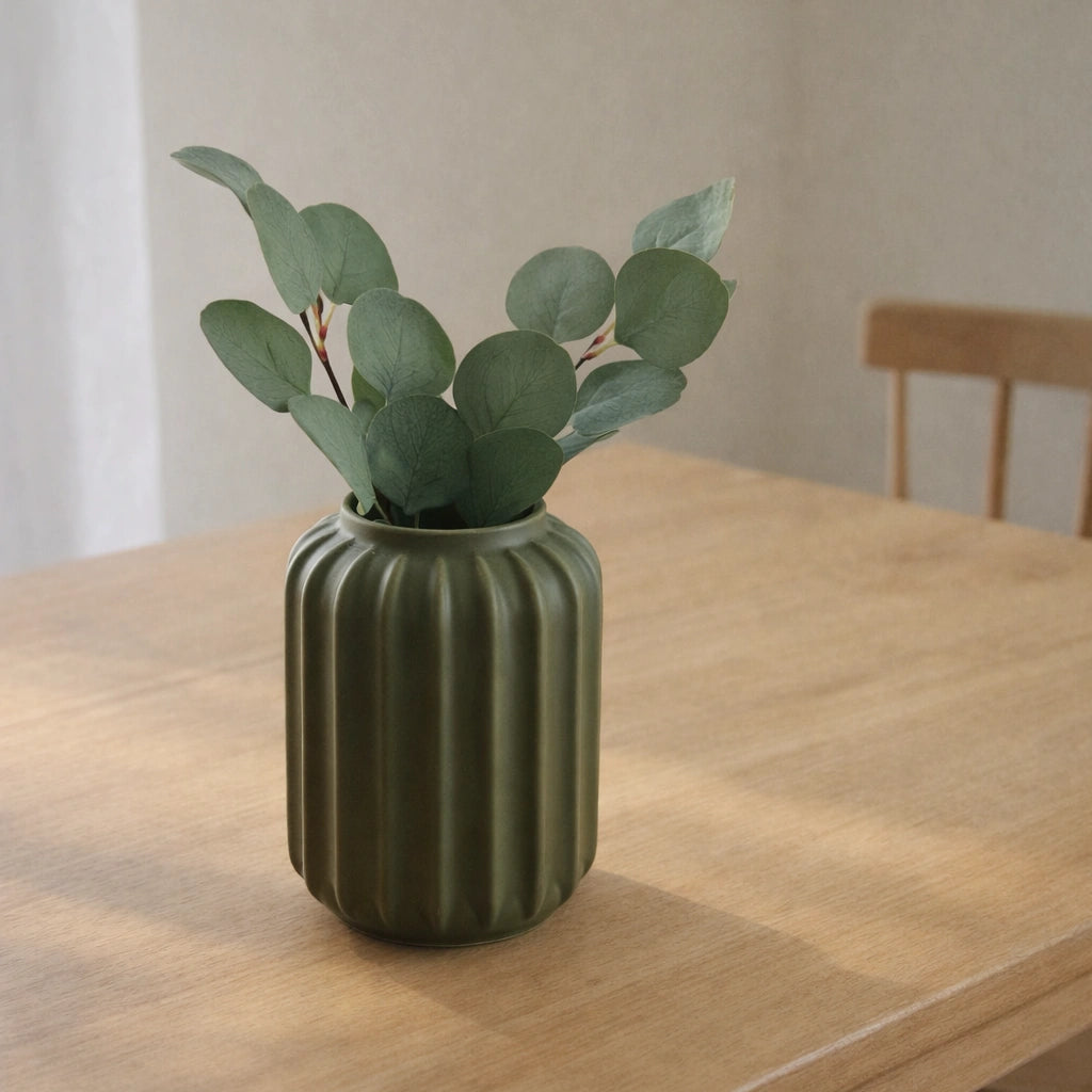 Ribbed Vase
