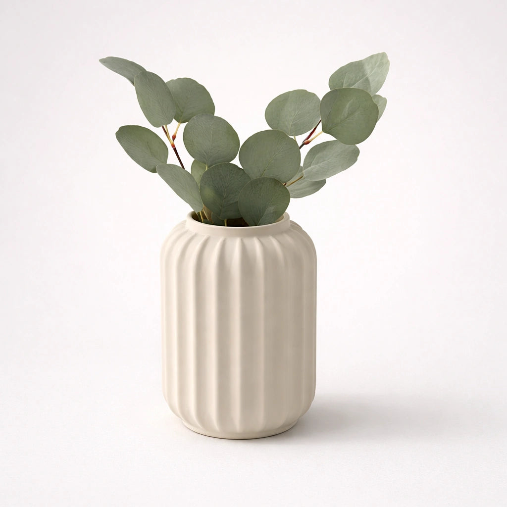 Ribbed Vase