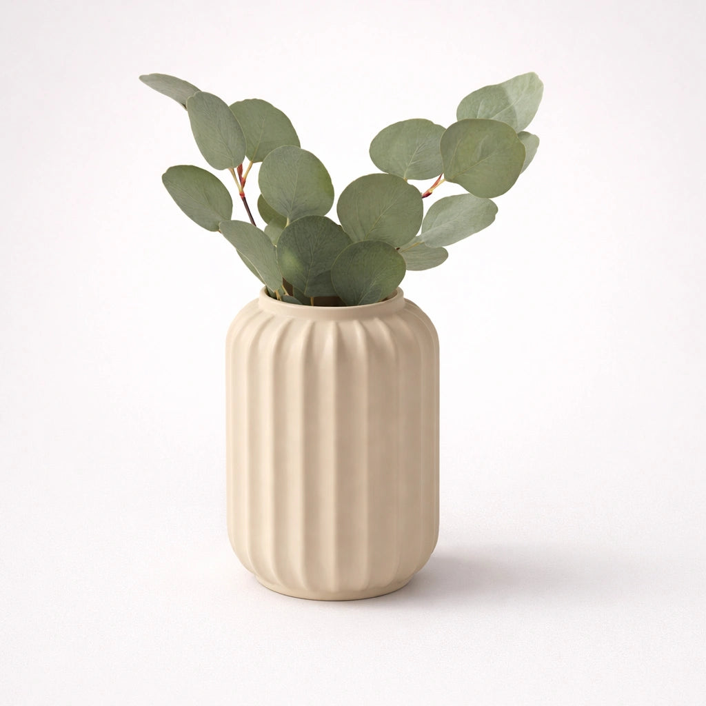 Ribbed Vase