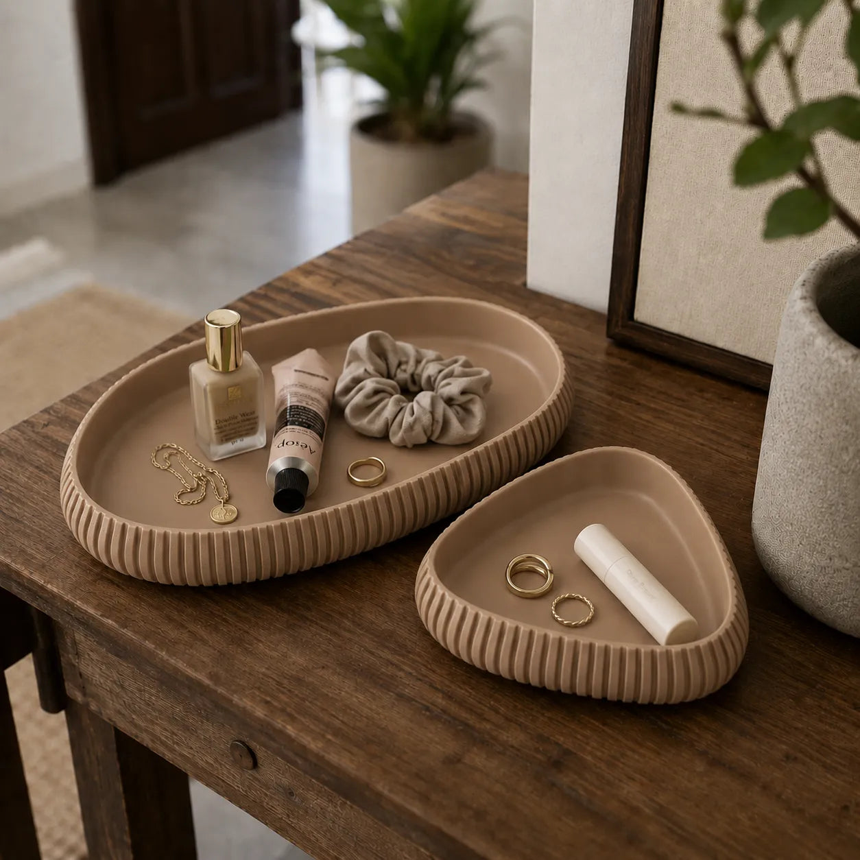 Minimalist Catchall Tray Set - 2 Pcs
