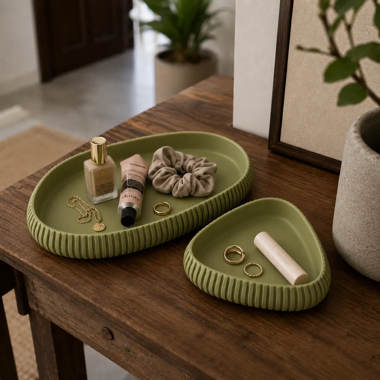 Minimalist Catchall Tray Set - 2 Pcs