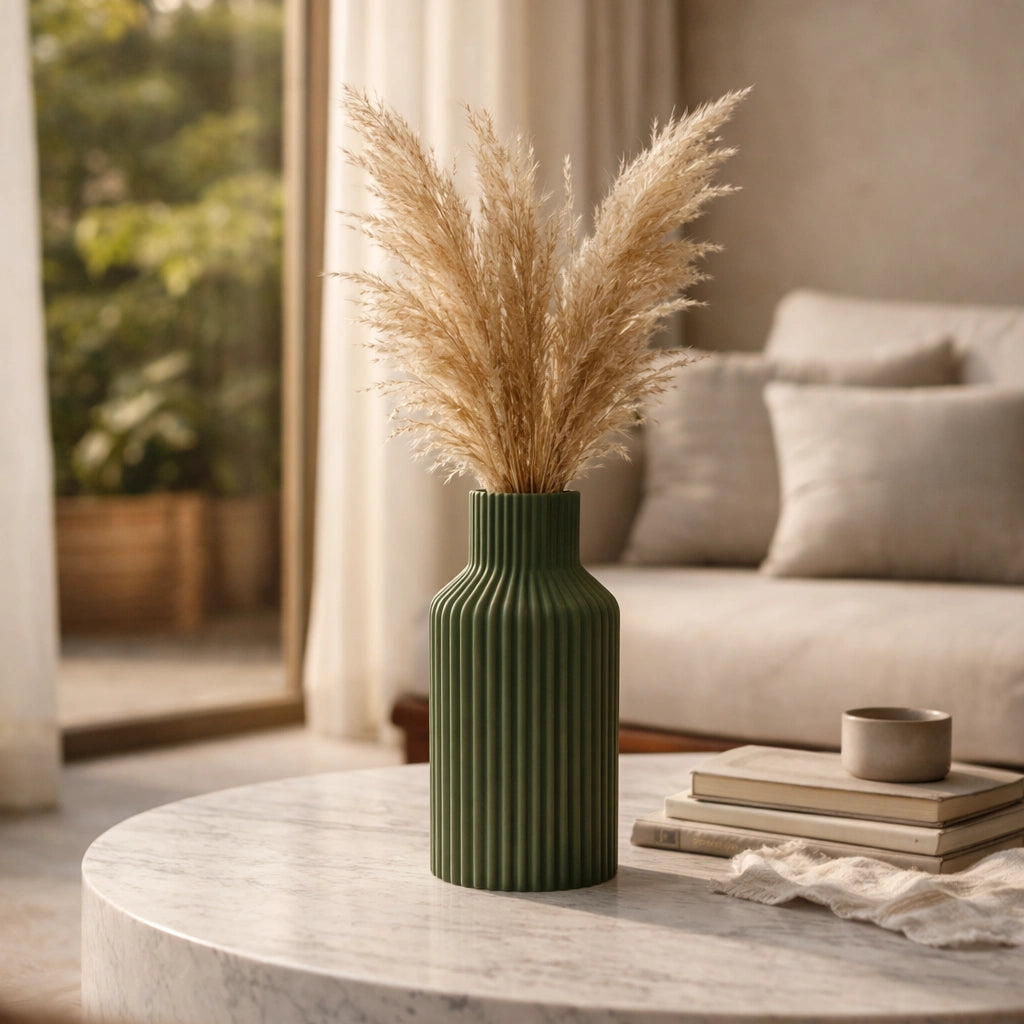 Premium Striped Vase